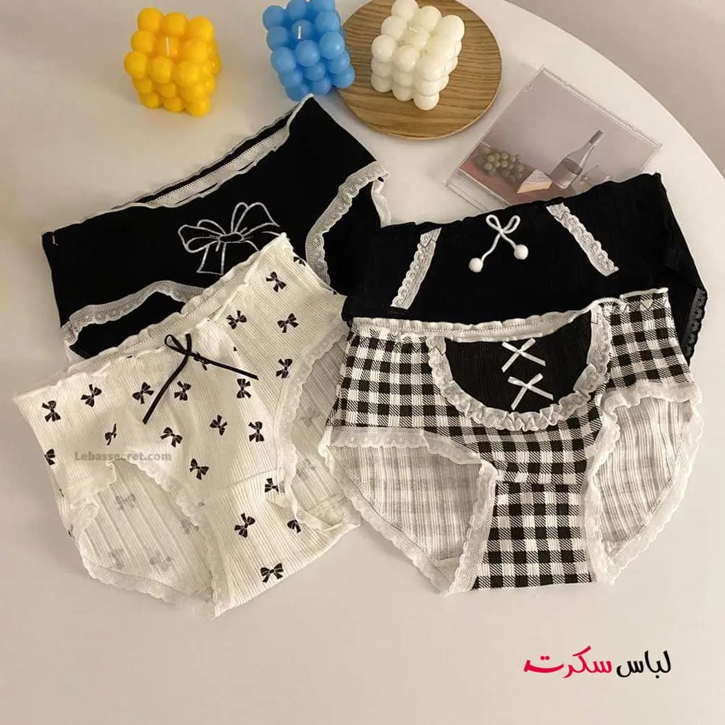 شورت فانتزی پاپیون بسته 2عددی ls505 — تصویر ۵