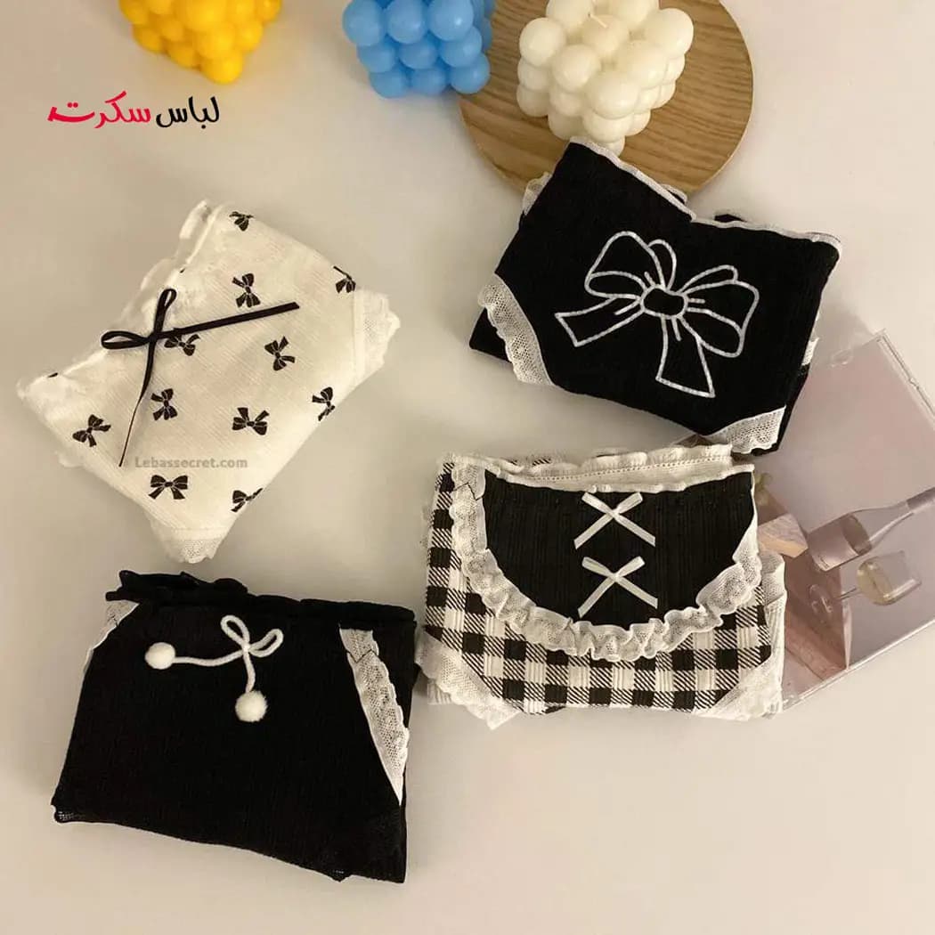 شورت فانتزی پاپیون بسته 2عددی ls505 — تصویر ۴