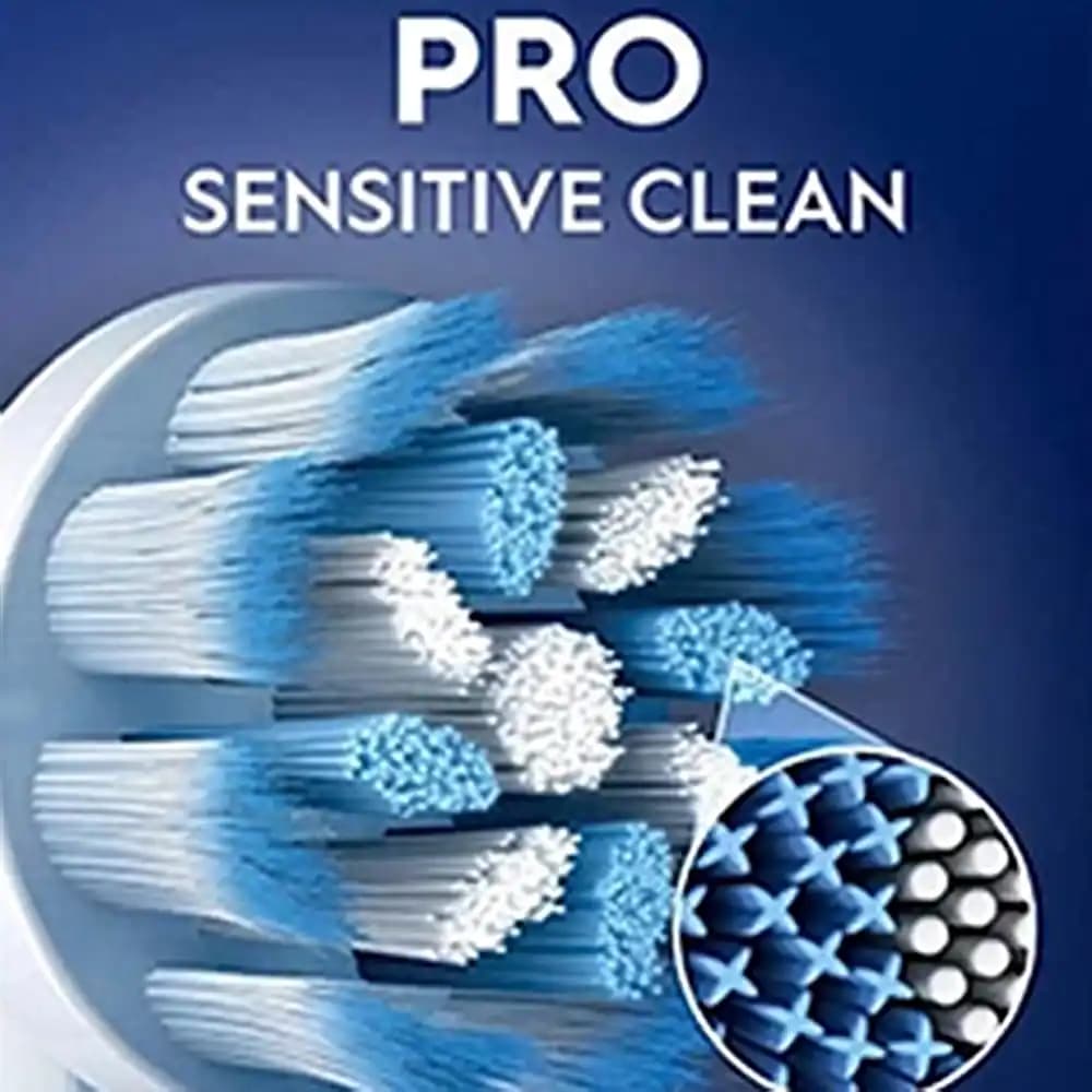 سَری مسواک برقی اورال بی pro sensitive clean 4 pcs — تصویر ۱۱