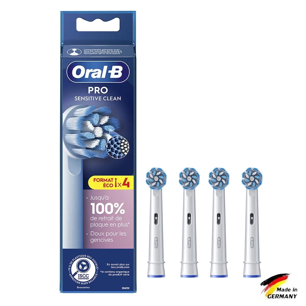سَری مسواک برقی اورال بی pro sensitive clean 4 pcs — تصویر ۸