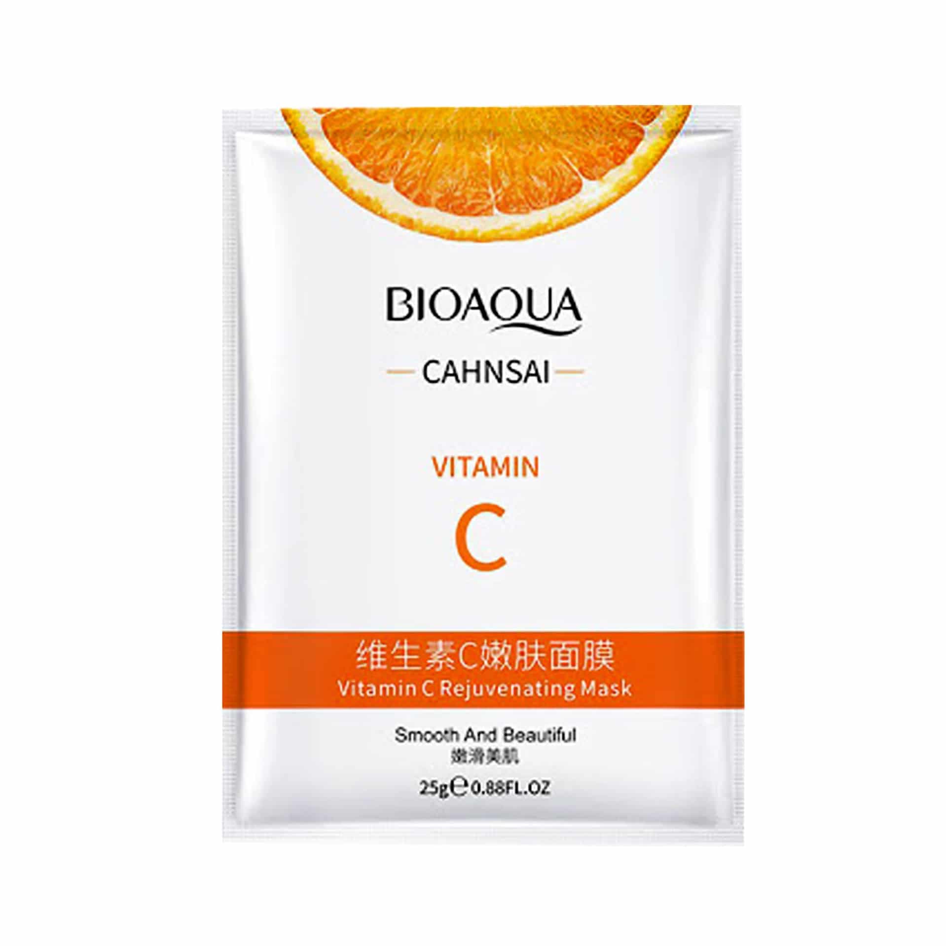 ماسک ورقه‌ ای ویتامین سی بیوآکوا اورجینال حجم 25گرم BIOAQUA Vitamin C Mask