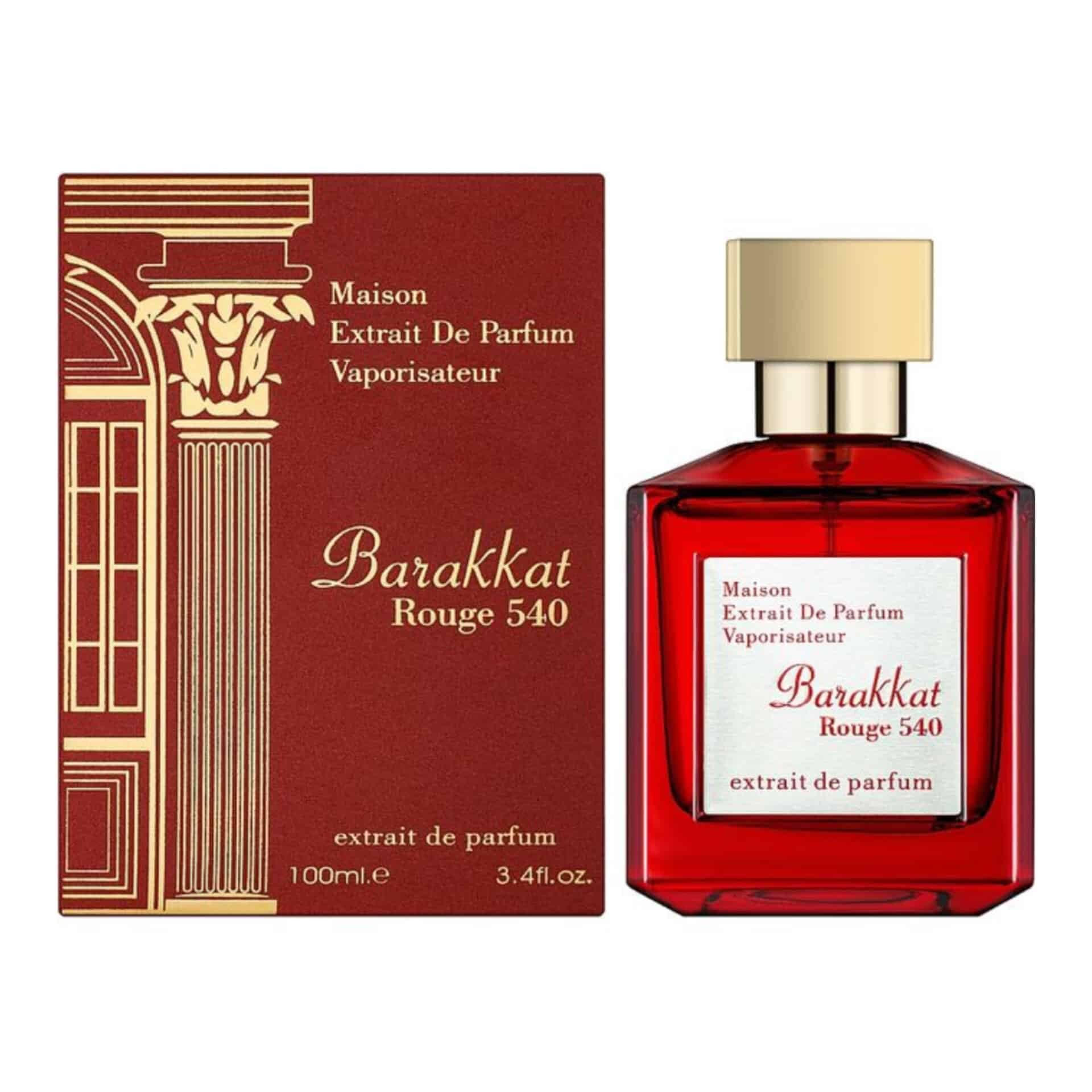 عطر ادکلن فرگرانس ورد باراکات رژ 540 اکسترایت د پارفوم ( باکارات رژ قرمز ) اورجینال حجم 100میل Fragrance World Barakkat Rouge 540 Extrait De Parfum — تصویر ۳
