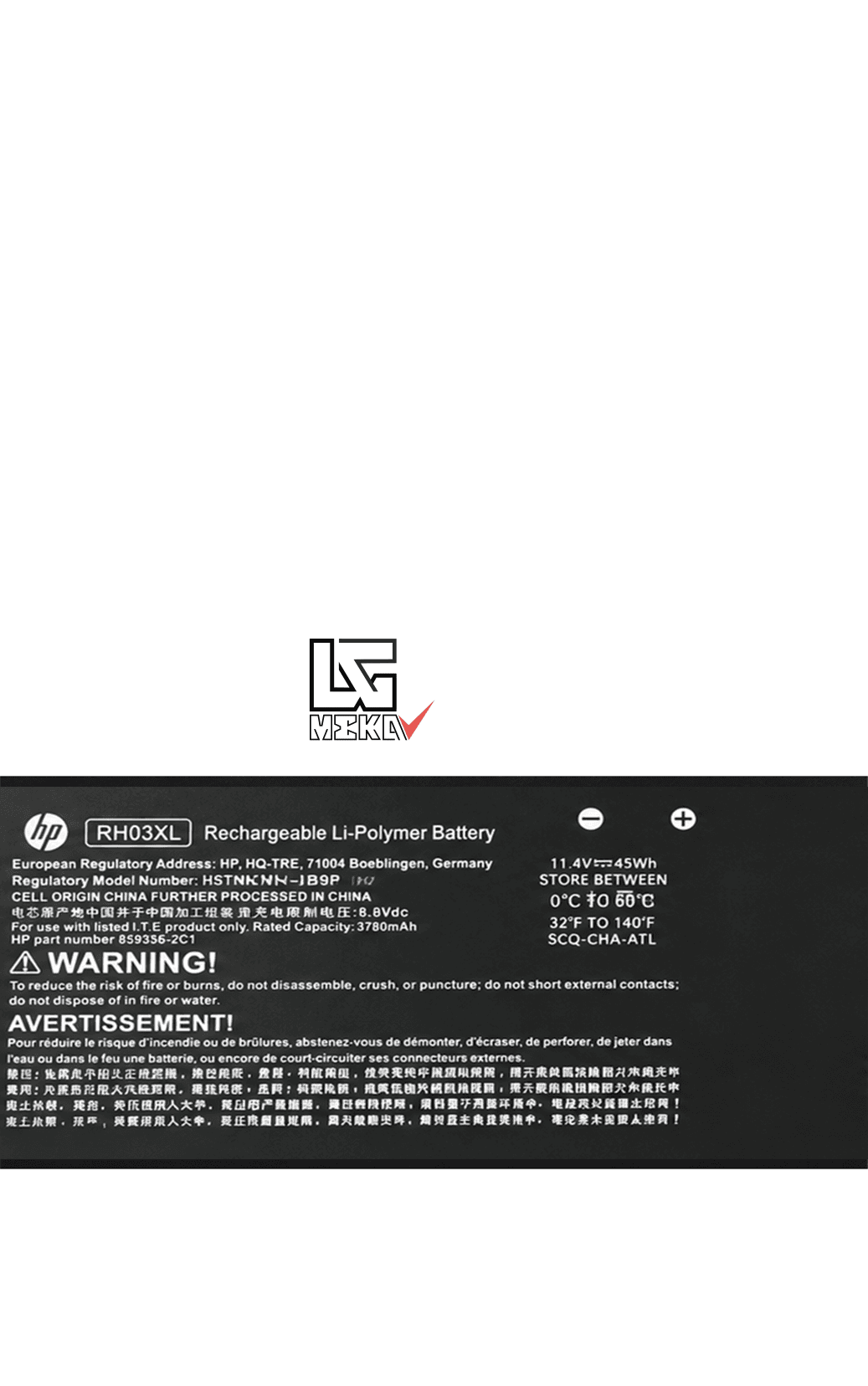 باتری لپ تاپ اچ پی HP ProBook 430 440 G8 مدل RH03XL — تصویر ۵