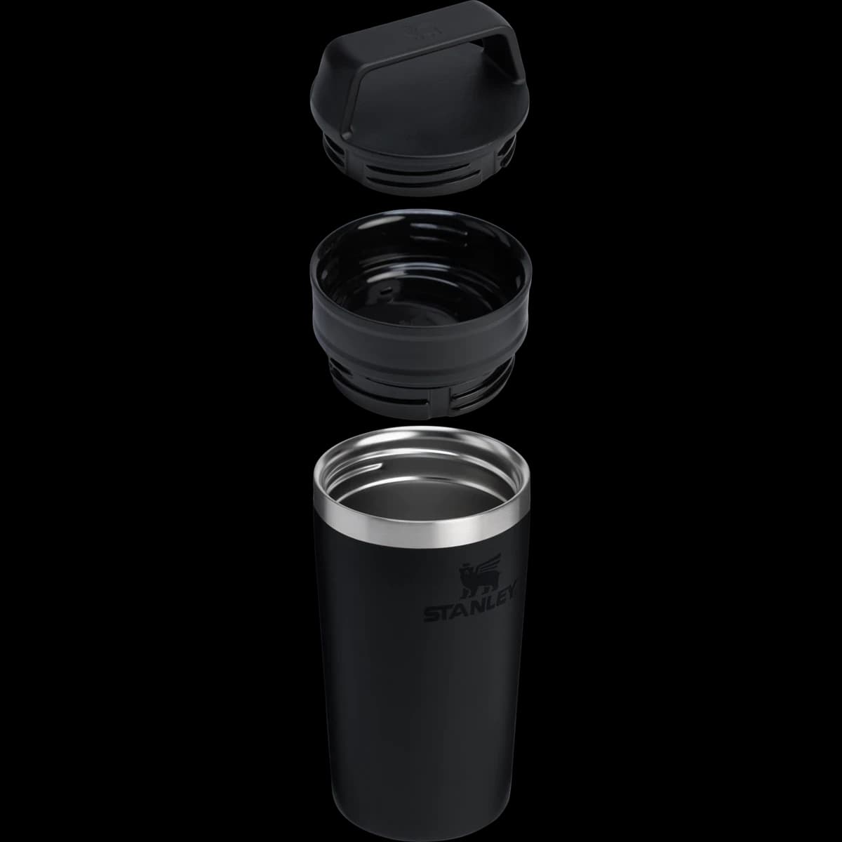 تراول ماگ کافه استنلی رنگ مشکی STANLEY Café-To-Go Travel Mug 354 ml – 40OZ — تصویر ۵