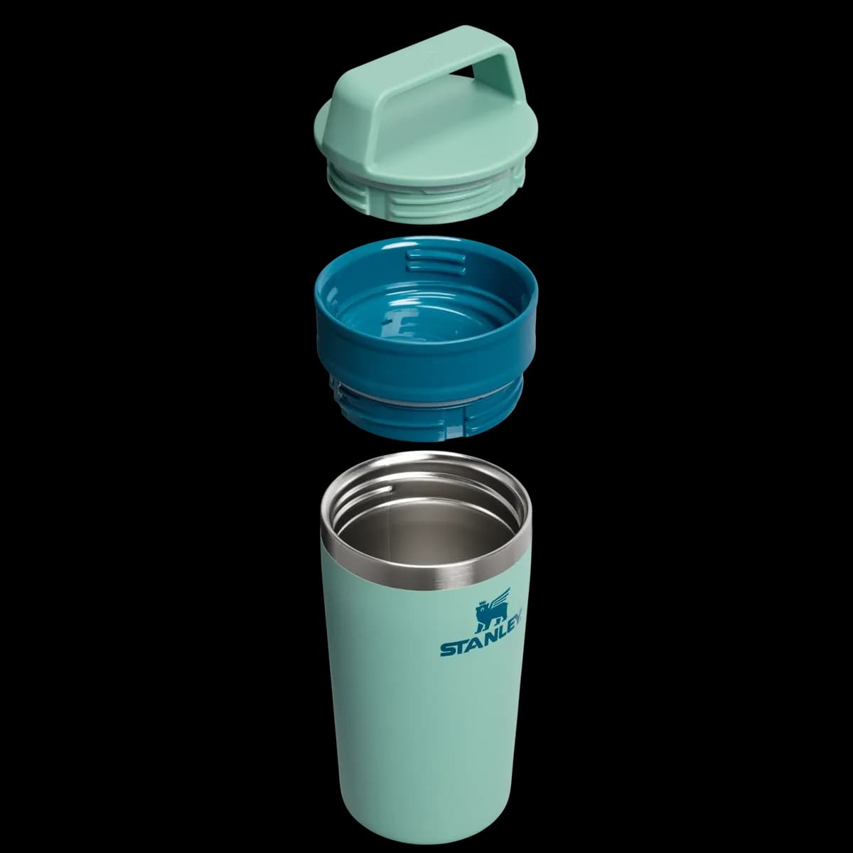 تراول ماگ کافه استنلی رنگ سبز STANLEY Café-To-Go Travel Mug 354 ml – 40OZ — تصویر ۷