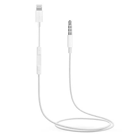 کابل تبدیل لایتنینگ به جک 3.5 AUX مدل MH021 به طول 1 متر