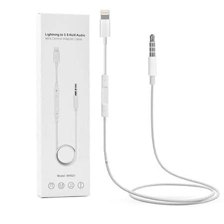 کابل تبدیل لایتنینگ به جک 3.5 AUX مدل MH021 به طول 1 متر — تصویر ۳