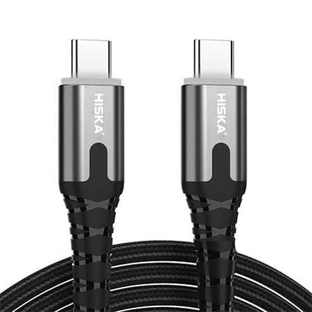شارژر دیواری 65 وات هیسکا مدل H-126GAN به همراه کابل تبدیل USB-C — تصویر ۵