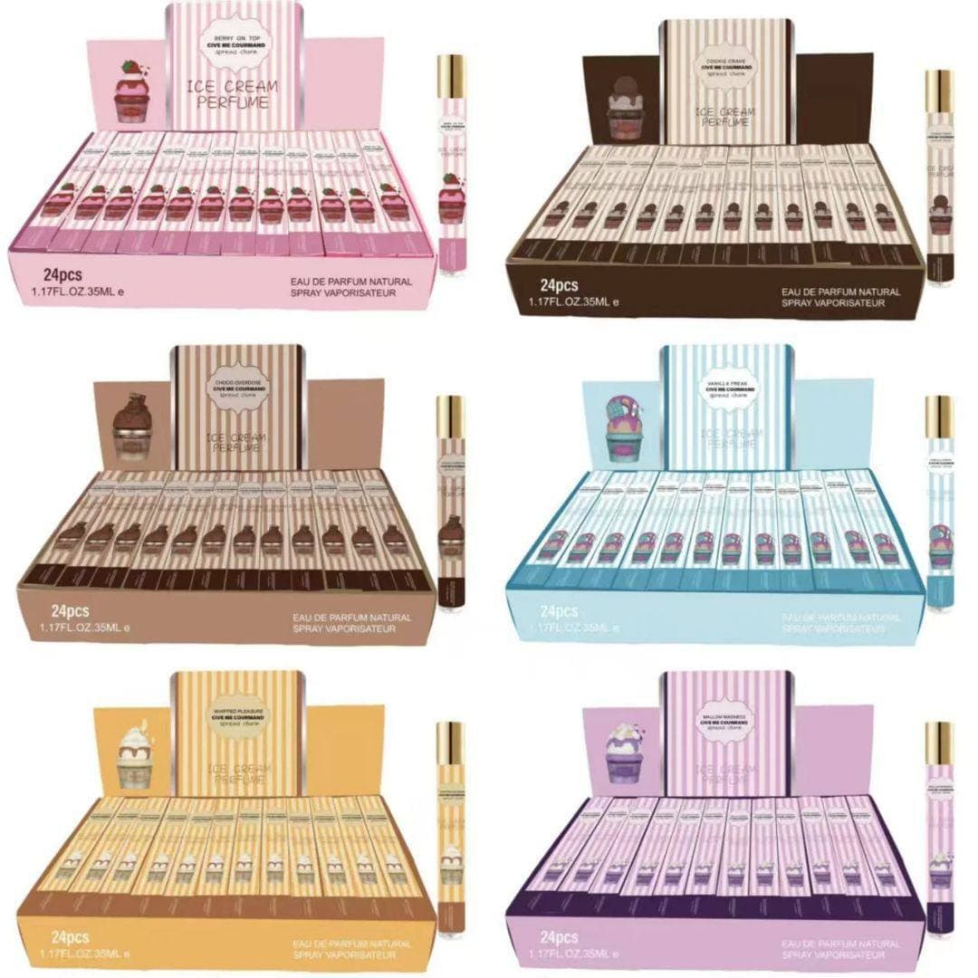 پک 6 عددی عطر قلمی طرح بستنی لطافه حجم 35 میل ( میکس 3 رایحه ) — تصویر ۴
