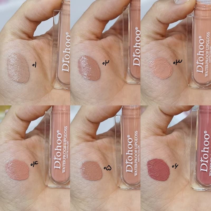 پک ۶ عددی رژ مایع بدون سرب DROHOO وزن 100 گرم — تصویر ۲