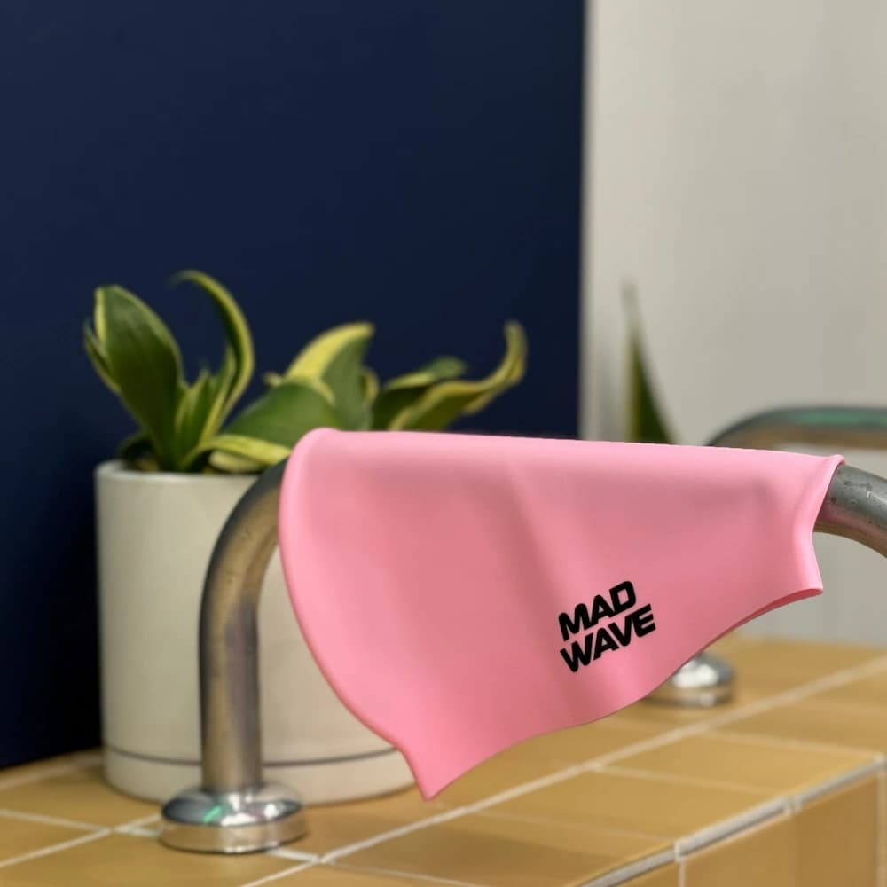 کلاه شنا سیلیکونی مدویو مدل Pastel silicone solid — تصویر ۵