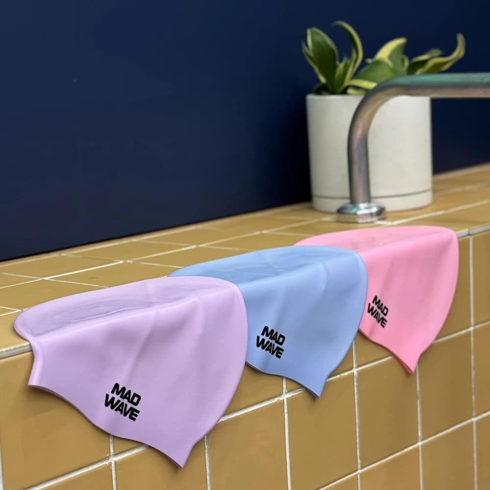 کلاه شنا سیلیکونی مدویو مدل Pastel silicone solid — تصویر ۴