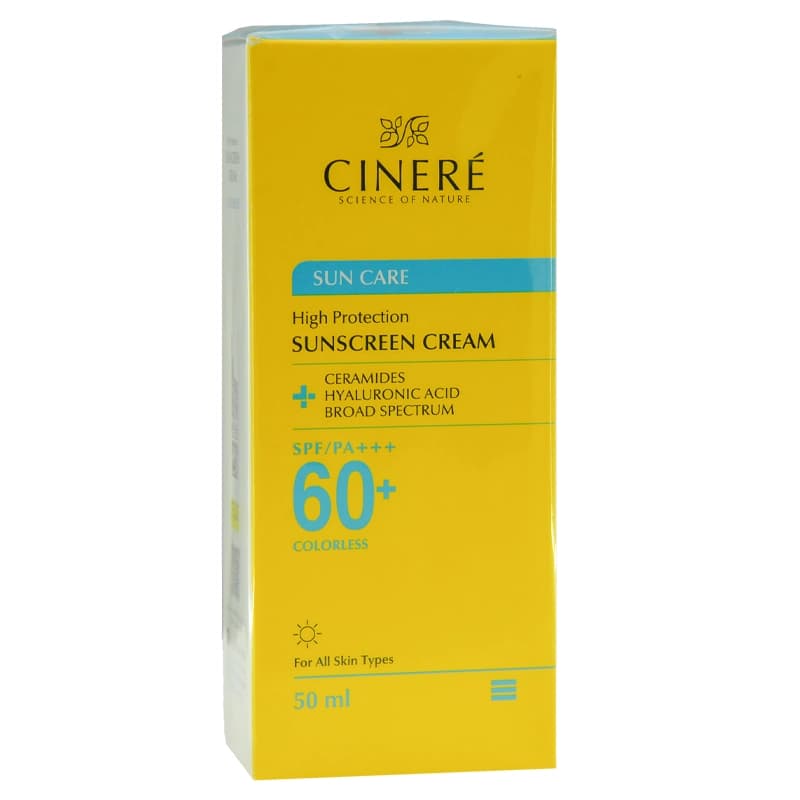 کرم ضدآفتاب بی‌رنگ انواع پوست سینره(SPF 60) | داروخانه روشا