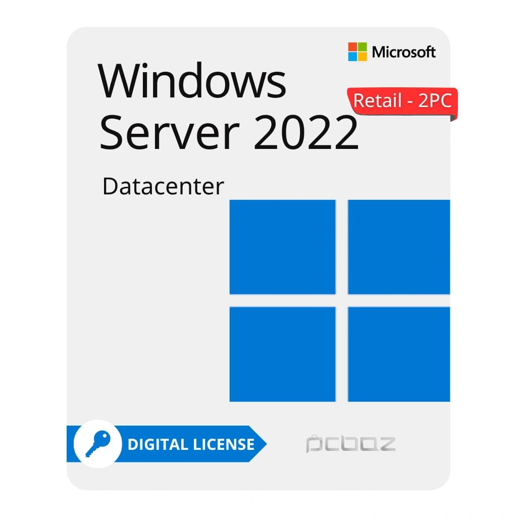 لایسنس ویندوز سرور 2022 دیتاسنتر (Retail-2PC)