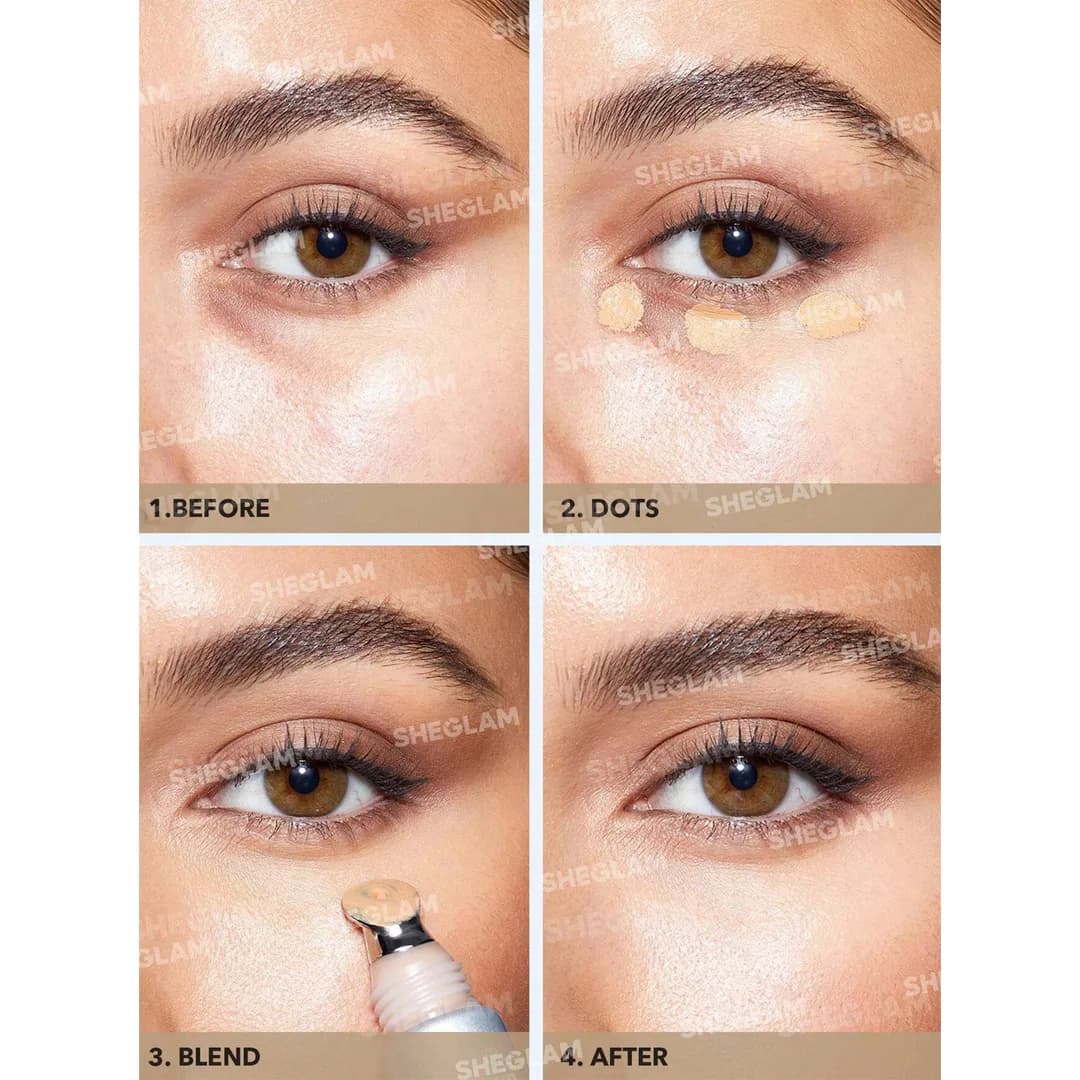 کانسیلر سرفلزی شیگلم Bright Eyes Cooling رنگ Warm Vanilla — تصویر ۷