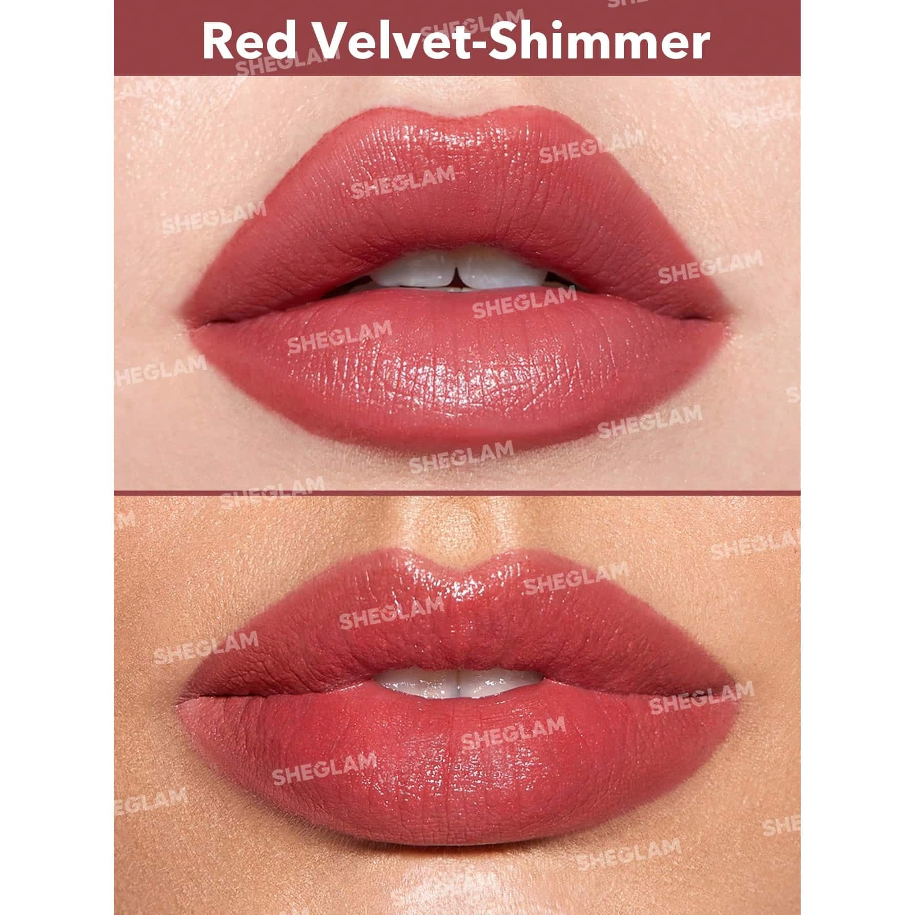 رژ لب مدادی شیگلم رنگ Red Velvet — تصویر ۸