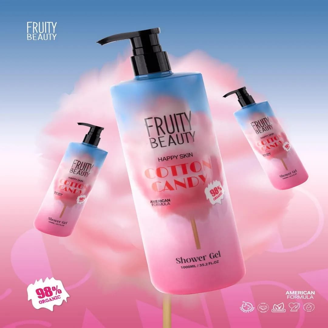 شامپو بدن Fruity beauty با رایحه آبنبات پنبه ای — تصویر ۲