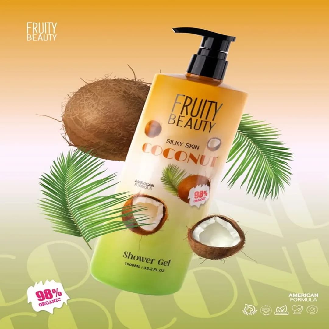 شامپو بدن Fruity beauty با رایحه نارگیل — تصویر ۴