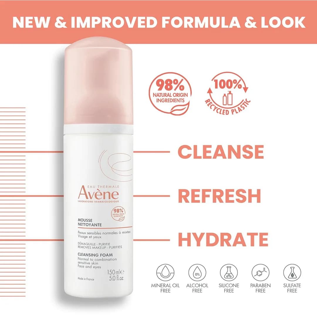 فوم شستشوی پوست اون AVENE مدل MOUSSE — تصویر ۵