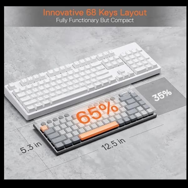 کیبورد گیمینگ بی سیم ردراگون مدل HORUS K609 GG Pro — تصویر ۸