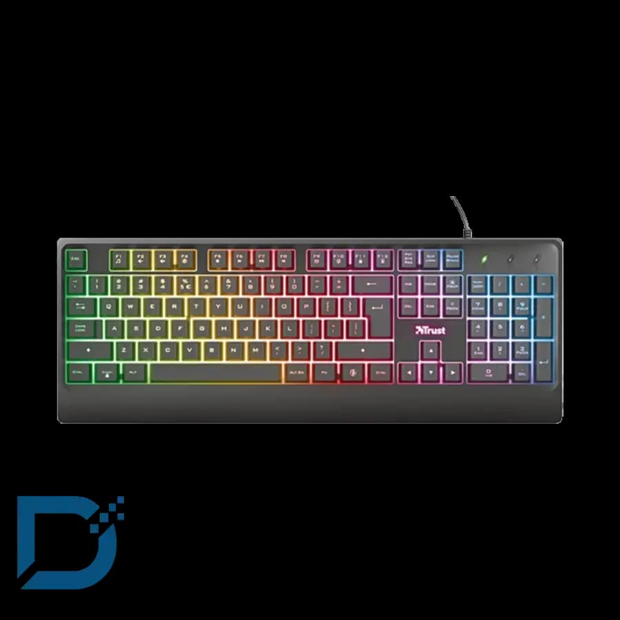 کیبورد گیمینگ باسیم تراست مدل Ziva Gaming Led — تصویر ۴