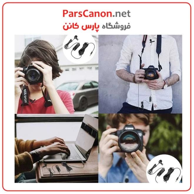 میکروفون یقه‌ای با سیم بویا BOYA BY-M1 Pro Lavalier Microphone — تصویر ۱۰