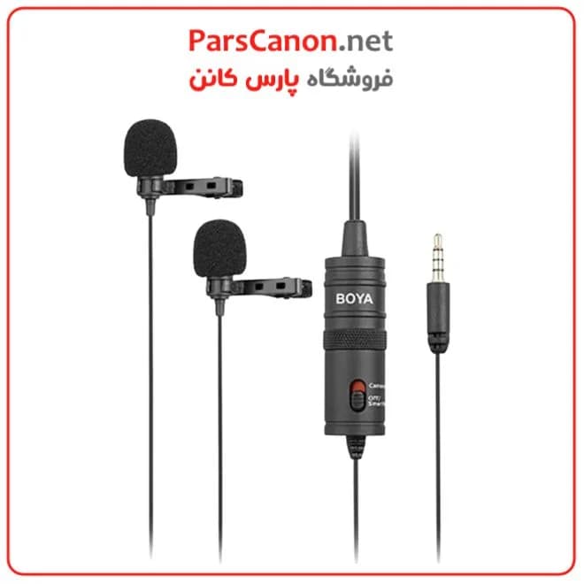 میکروفن یقه ای بویا BOYA BY-M1DM Dual Lavalier Microphone — تصویر ۷