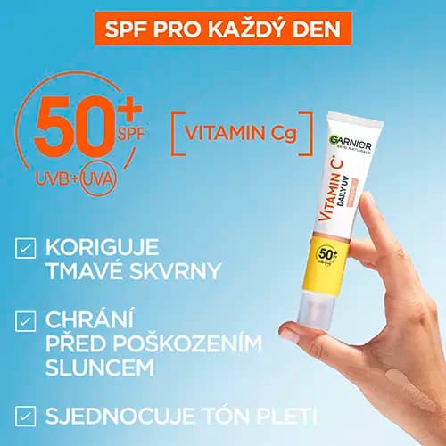 ضد آفتاب فلوئیدی ویتامین سی گارنیر – رنگی SPF50 — تصویر ۶