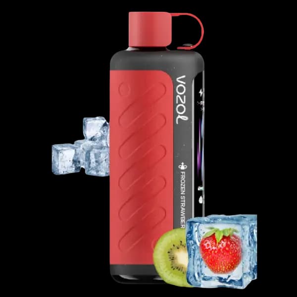 پاد یکبار مصرف وزول گیر هوکا کیوی توت فرنگی یخ 40000 پاف Vozol gear hookah frozen strawberry kiwi pod — تصویر ۲