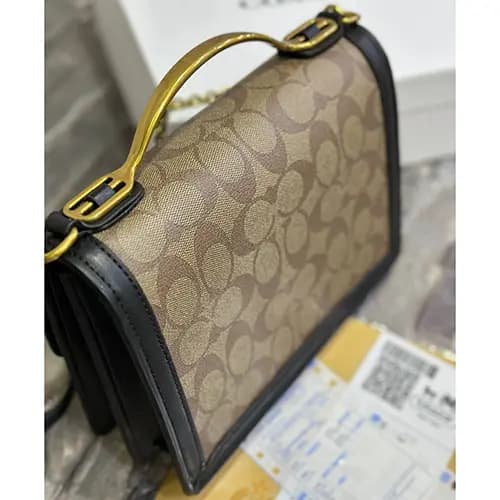 کیف چرم زنانه برند کوچ Coach کد 4 — تصویر ۷