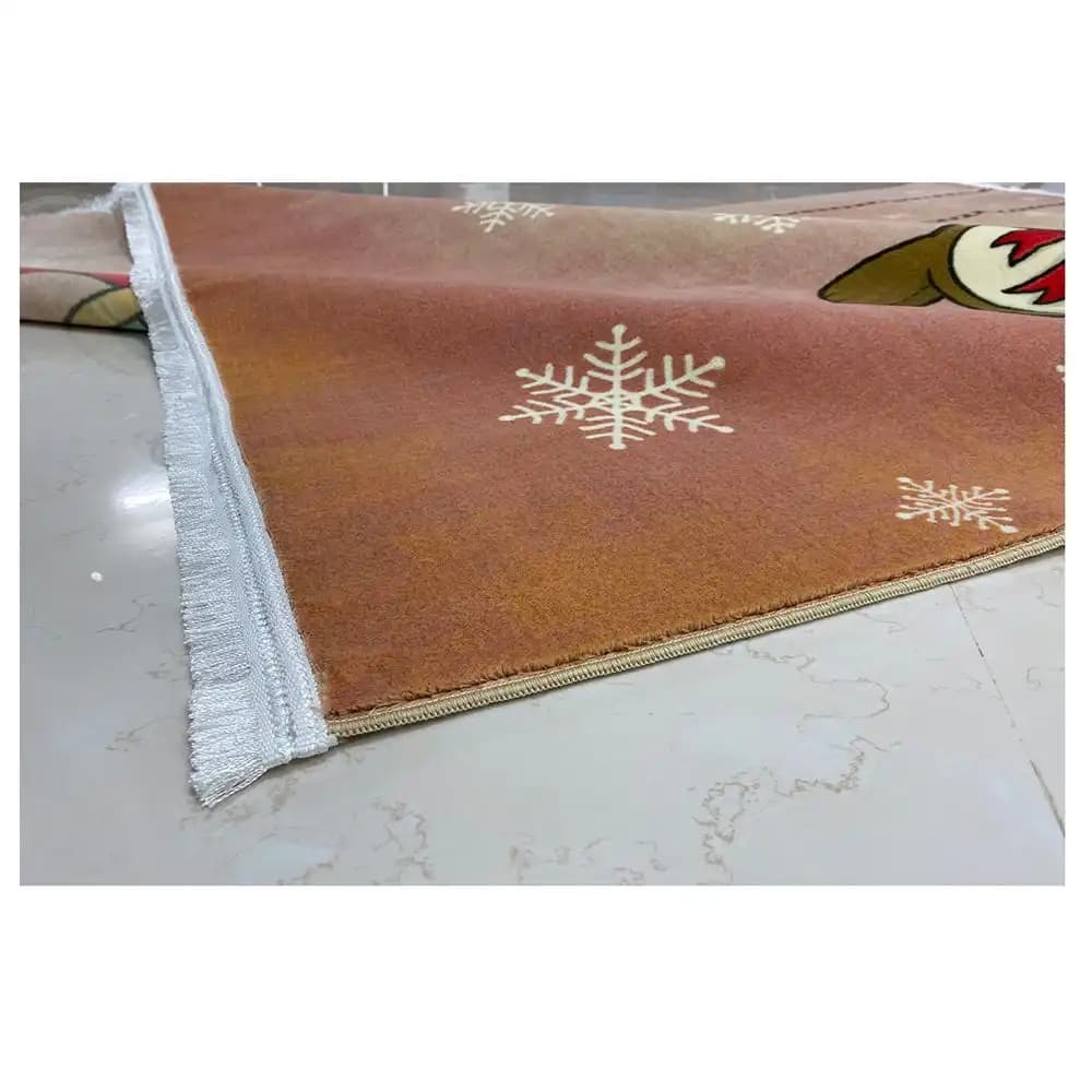 فرش عروسکی دخترانه زمینه صورتی کد100276 — تصویر ۴
