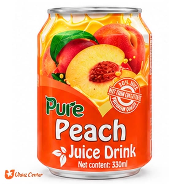 نوشیدنی Pure با طعم هلو 330 میل