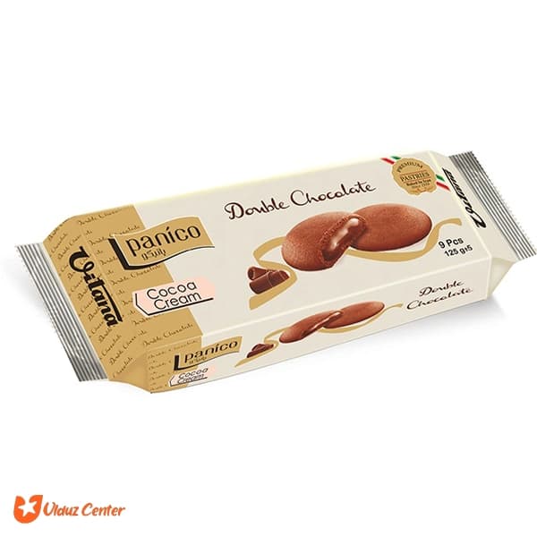 بیسکوئیت کاکائویی با مغزی کرم کاکائویی ویتانا 125 گرم — تصویر ۲