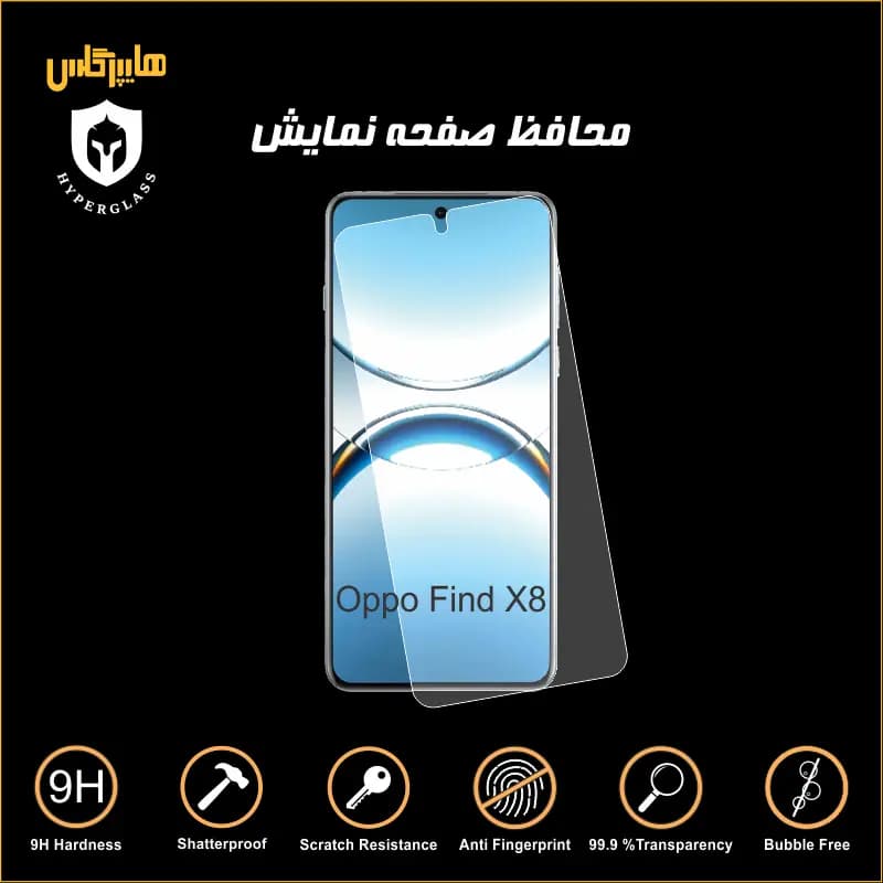 محافظ صفحه نمایش گوشی اوپو Oppo Find X8 — تصویر ۵