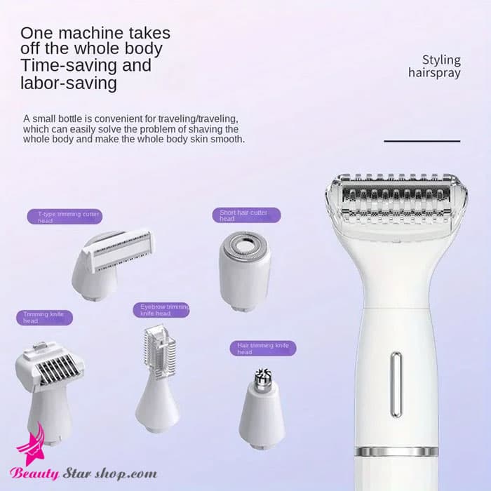 ست اصلاح صورت و بدن بانوان 6 کاره کیمی مدل KM-3523 — تصویر ۵