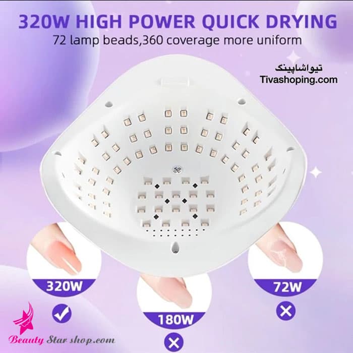 دستگاه لاک خشک کن LED UV سان مدل X20 Max — تصویر ۵