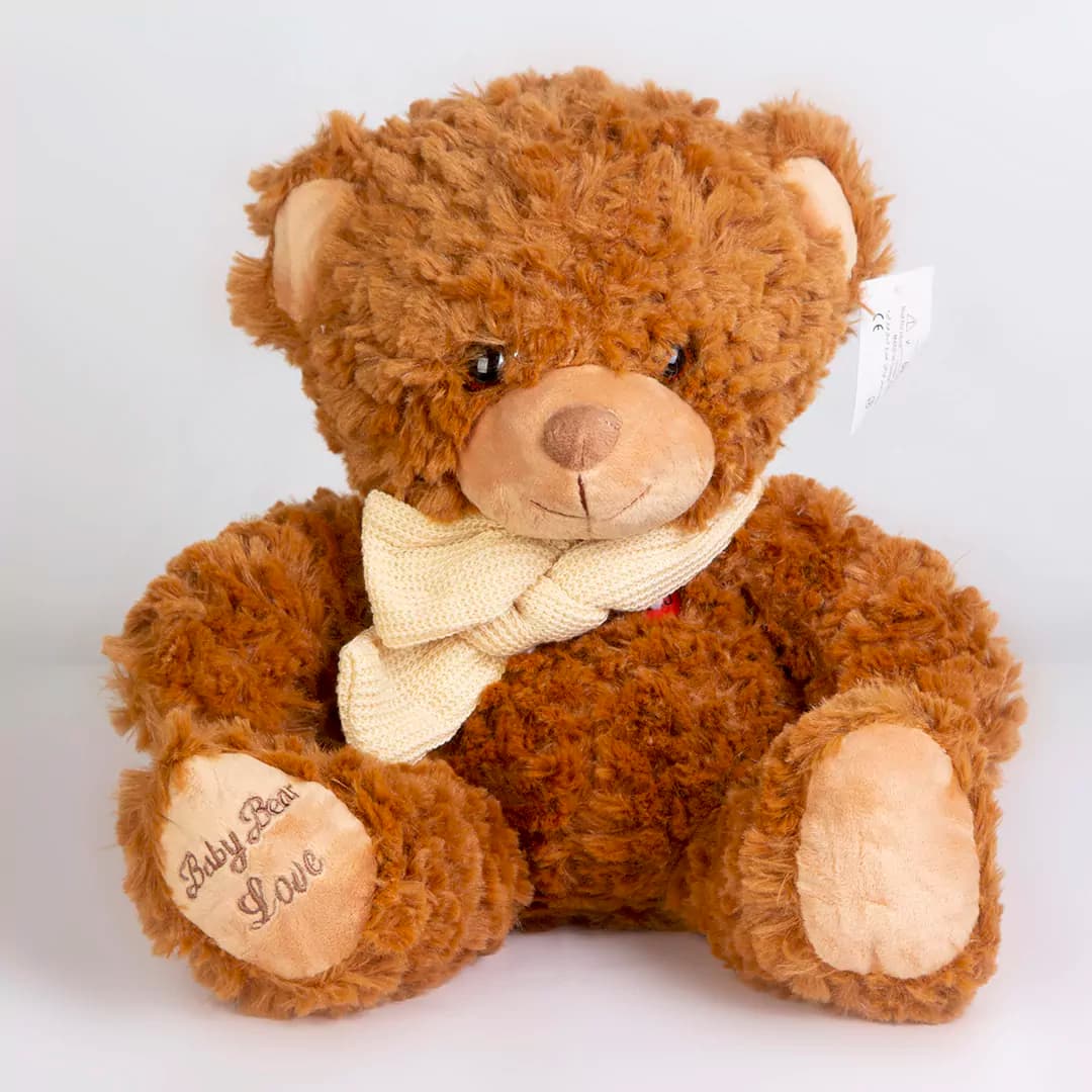 عروسک خرس کد 9230 🐻قهوه ای- ولنتاین | باختر