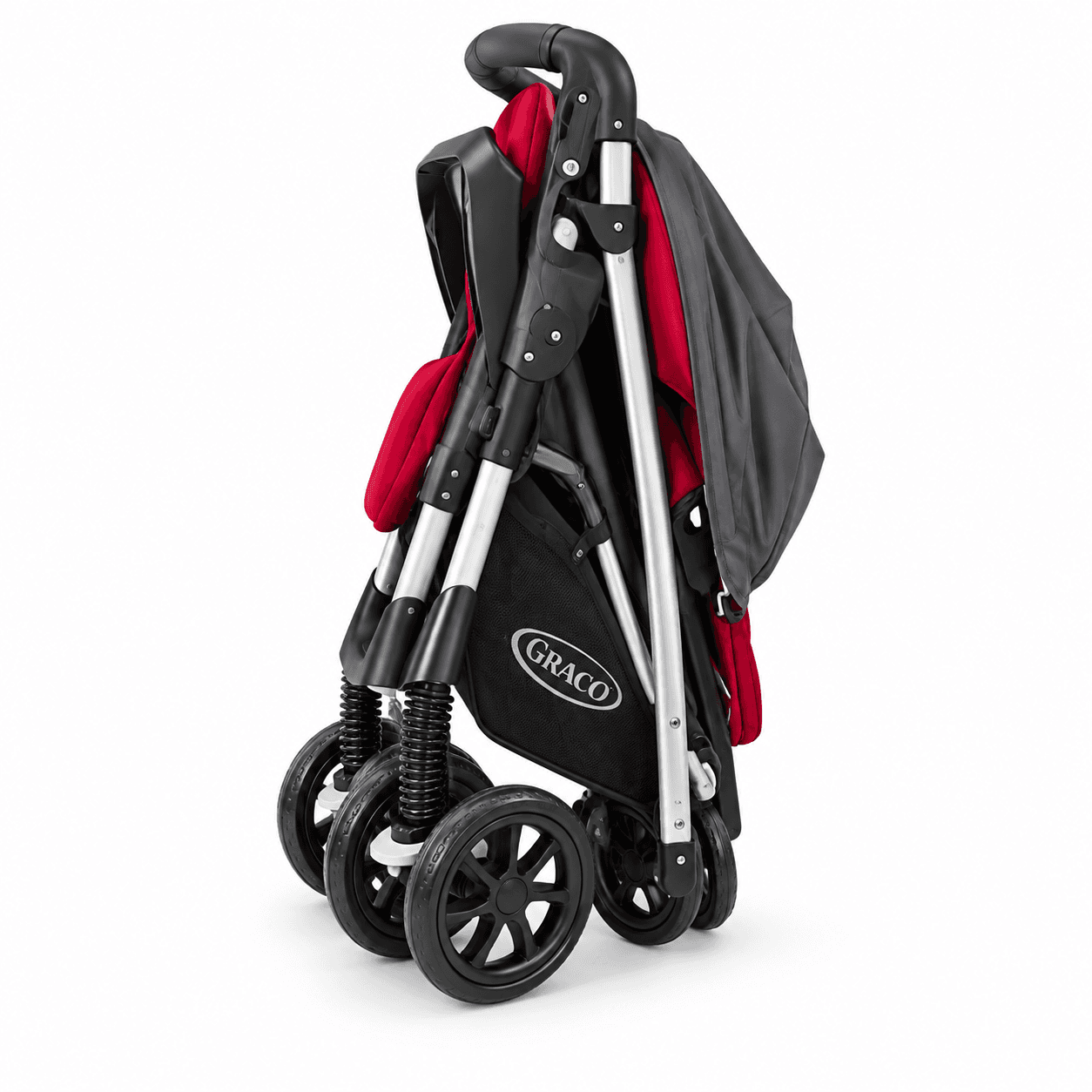ست کالسکه و کریر گراکو Graco Travel System مشکی قرمز — تصویر ۷