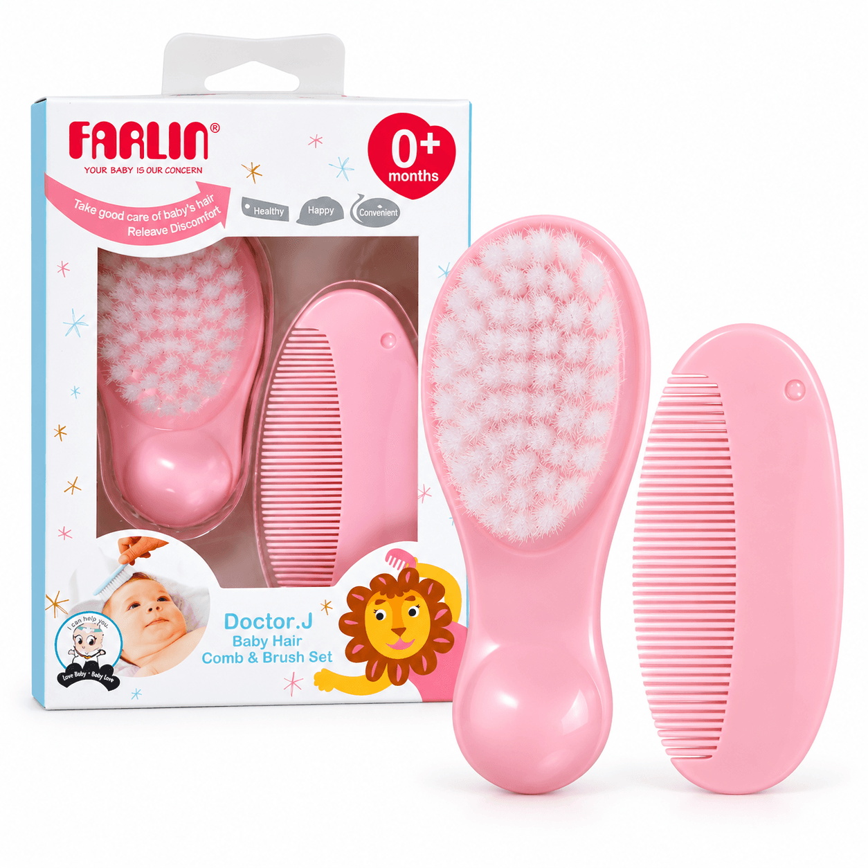 ست برس و شانه نوزاد فارلین Farlin مدل BF-150A — تصویر ۲