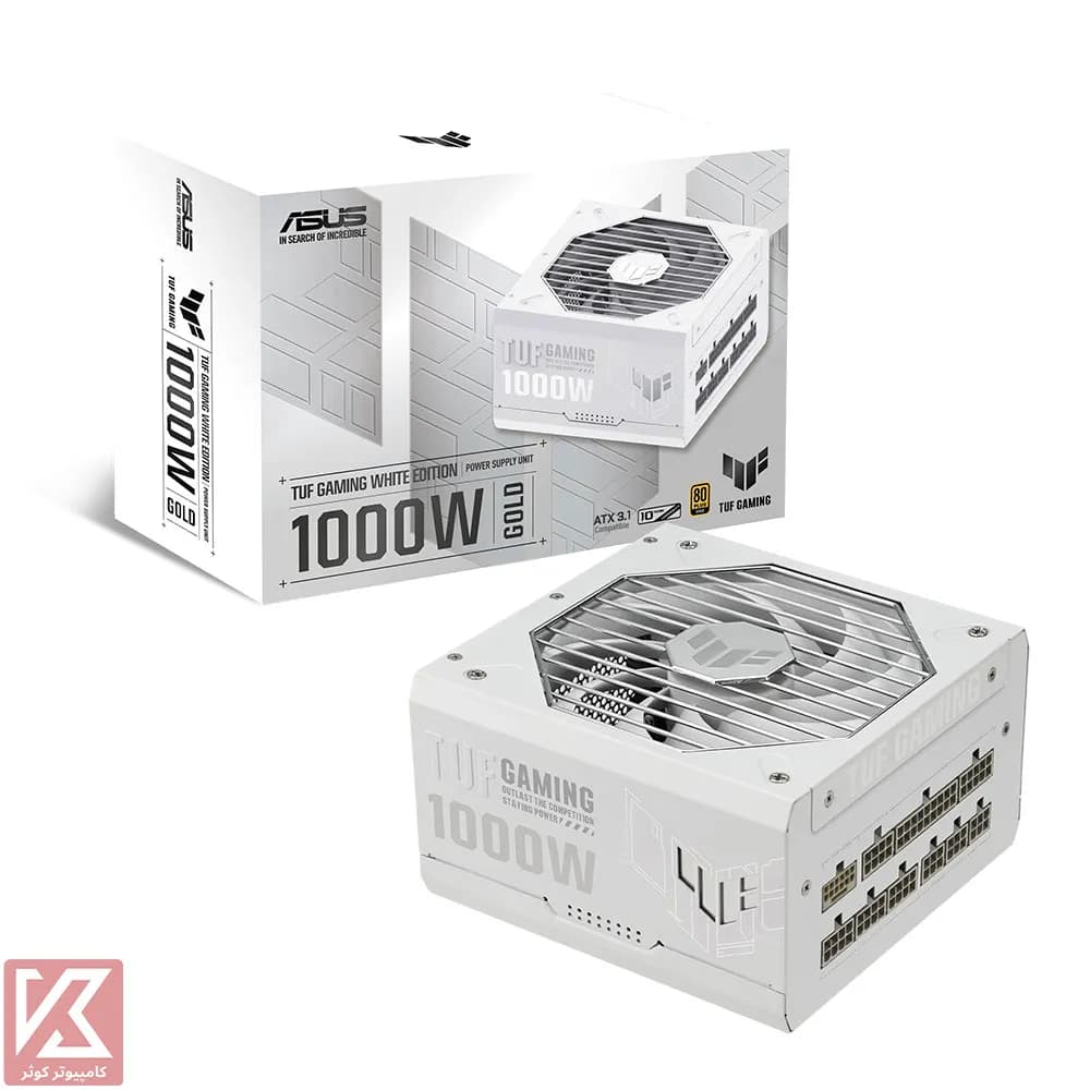 پاور ایسوس 1000 وات فول ماژولار مدل TUF Gaming 1000W WHITE4 — تصویر ۸