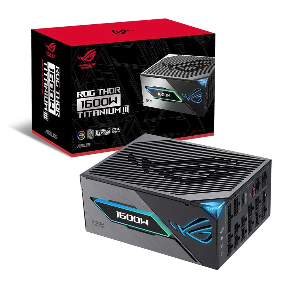 پاور ایسوس 1600 وات فول ماژولار مدل ROG THOR 1600W T3 Titanium III