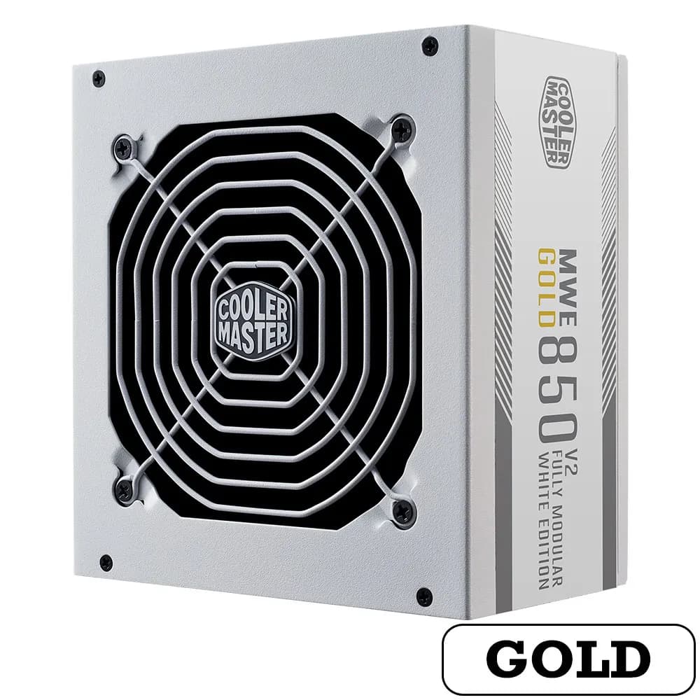 پاور کولر مستر سفید فول ماژولار 850 وات مدل MWE Gold 850 V2 ATX 3.0 White — تصویر ۷