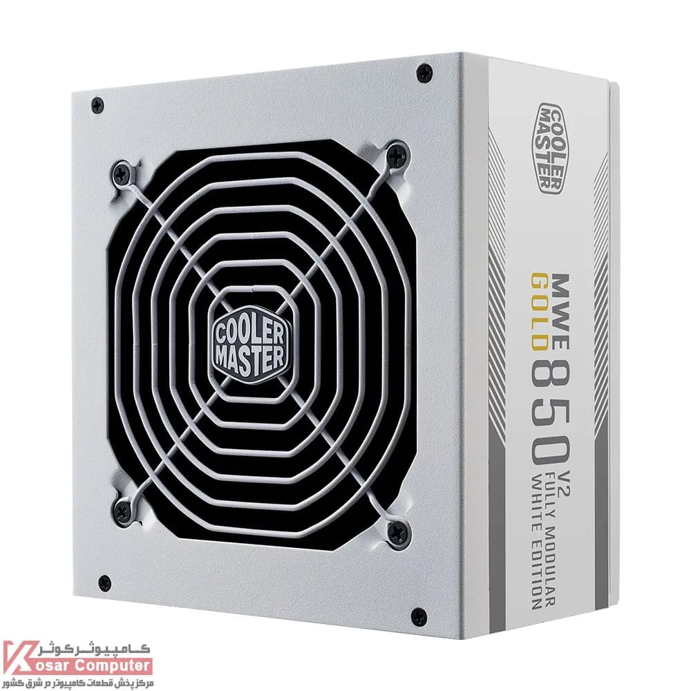 پاور کولر مستر سفید فول ماژولار 850 وات مدل MWE Gold 850 V2 ATX 3.0 White — تصویر ۸