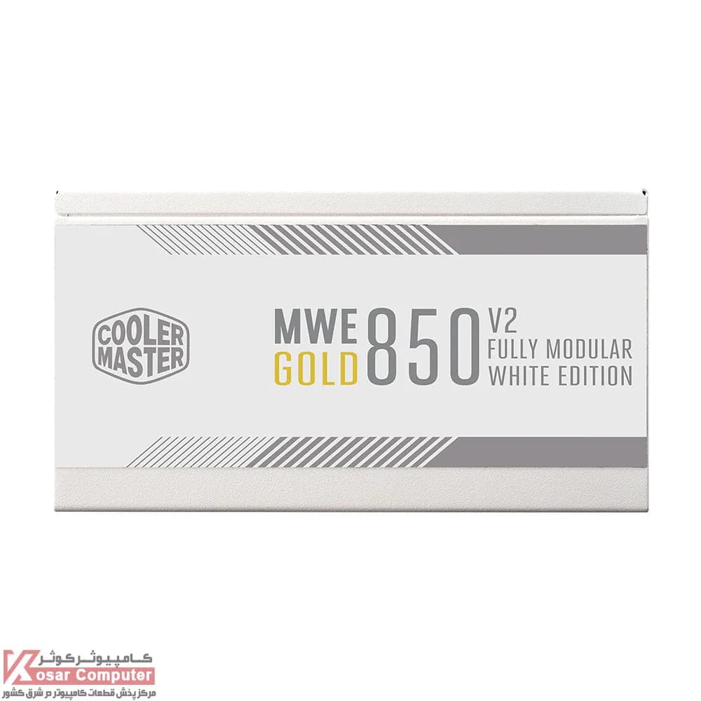 پاور کولر مستر سفید فول ماژولار 850 وات مدل MWE Gold 850 V2 ATX 3.0 White — تصویر ۱۰
