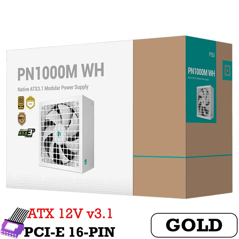 پاور دیپ کول 1000 وات مدل PN1000M WH ATX 3.1 — تصویر ۸
