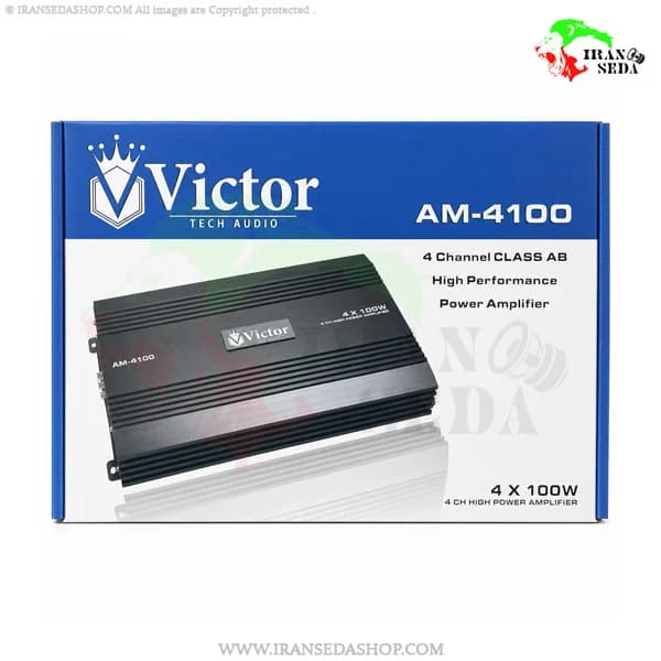 آمپلی فایر 4کانال ویکتور مدل Victor AM-4100 — تصویر ۴