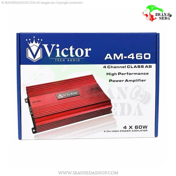 آمپلی فایر 4کانال ویکتور مدل Victor AM-460 — تصویر ۲