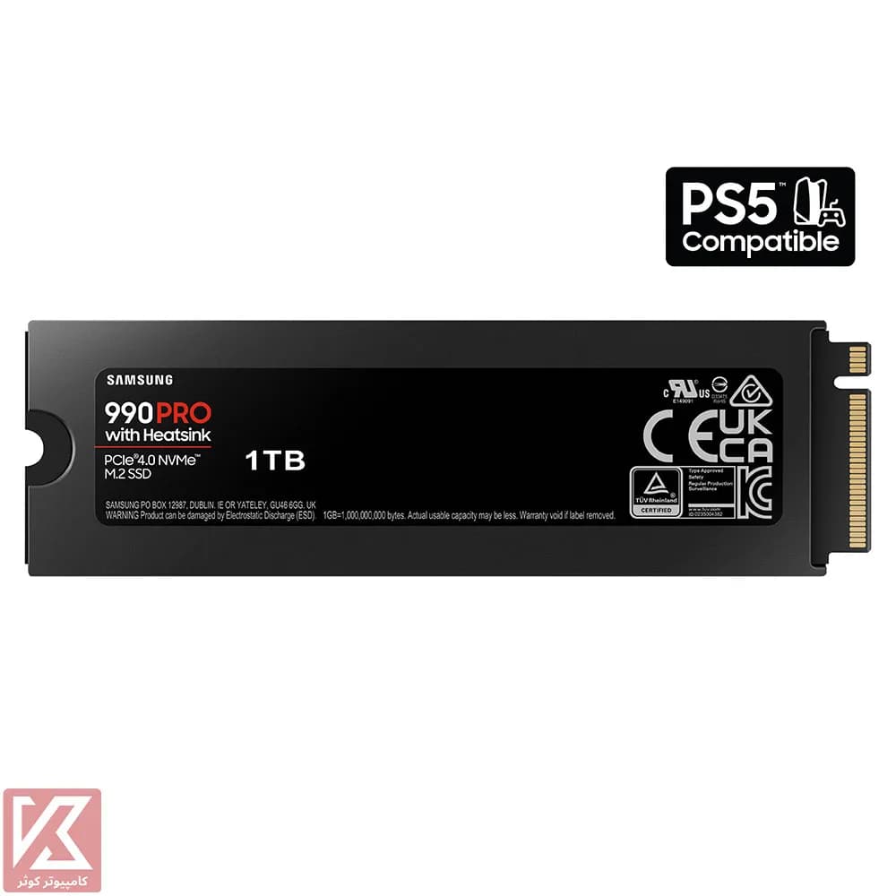 اس اس دی سامسونگ 2 ترابایت مدل M.2 NVME 990 PRO Heatsink — تصویر ۸