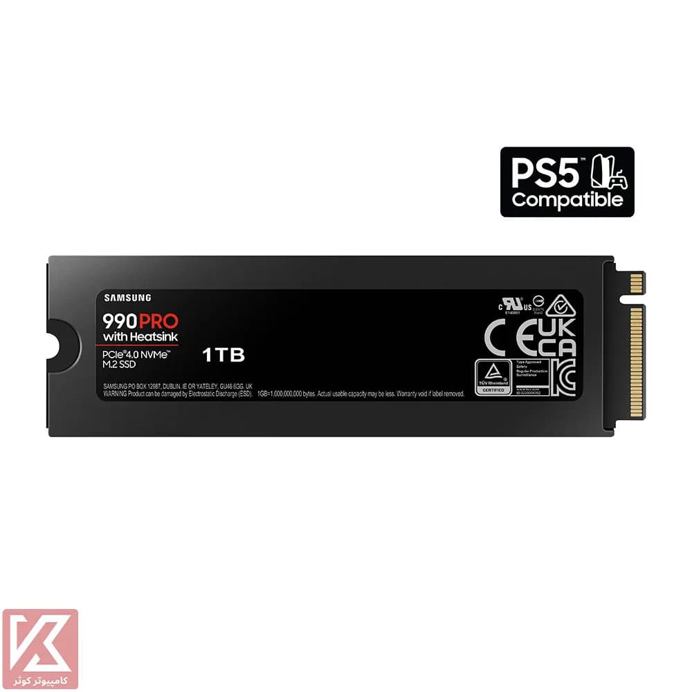 اس اس دی سامسونگ 2 ترابایت مدل M.2 NVME 990 PRO Heatsink — تصویر ۹