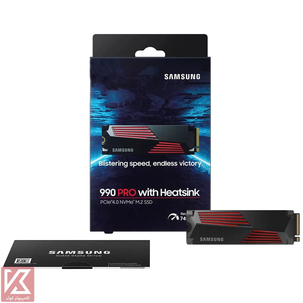 اس اس دی سامسونگ 2 ترابایت مدل M.2 NVME 990 PRO Heatsink — تصویر ۱۰